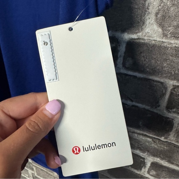 NWT Lululemon Essential Tank top Pleated shirt LARK Blue - Picture 5 of 10